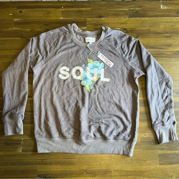 Soulcycle X Sundry Dropped Shoulder Sweatshirt Charcoal - Picture 1 of 5